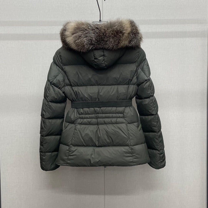  Áo khoác lông vũ mangto cổ lông dáng dài MONCLER nữ⚡️ [ HÀNG XUẤT DƯ ] [CAO CẤP] 