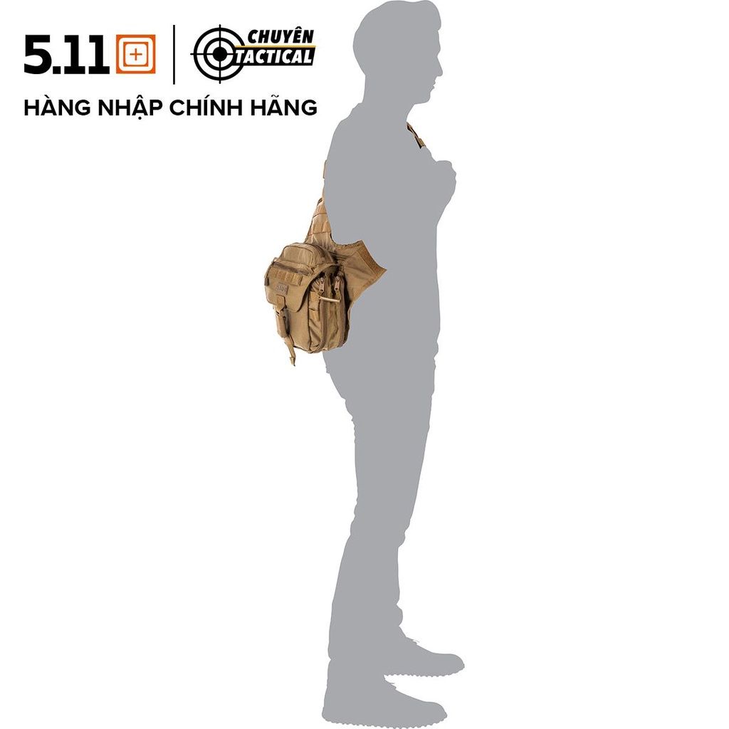 Túi đeo chéo 1 quai trước sau vải chống thấm nước 5.11 Tactical Push Pack 5L