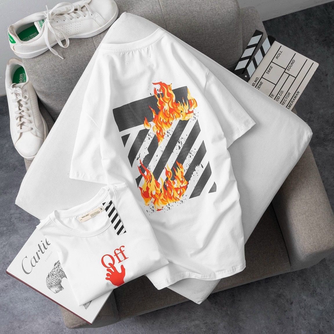 Áo Thun Off White Cao Cấp Phản Quang