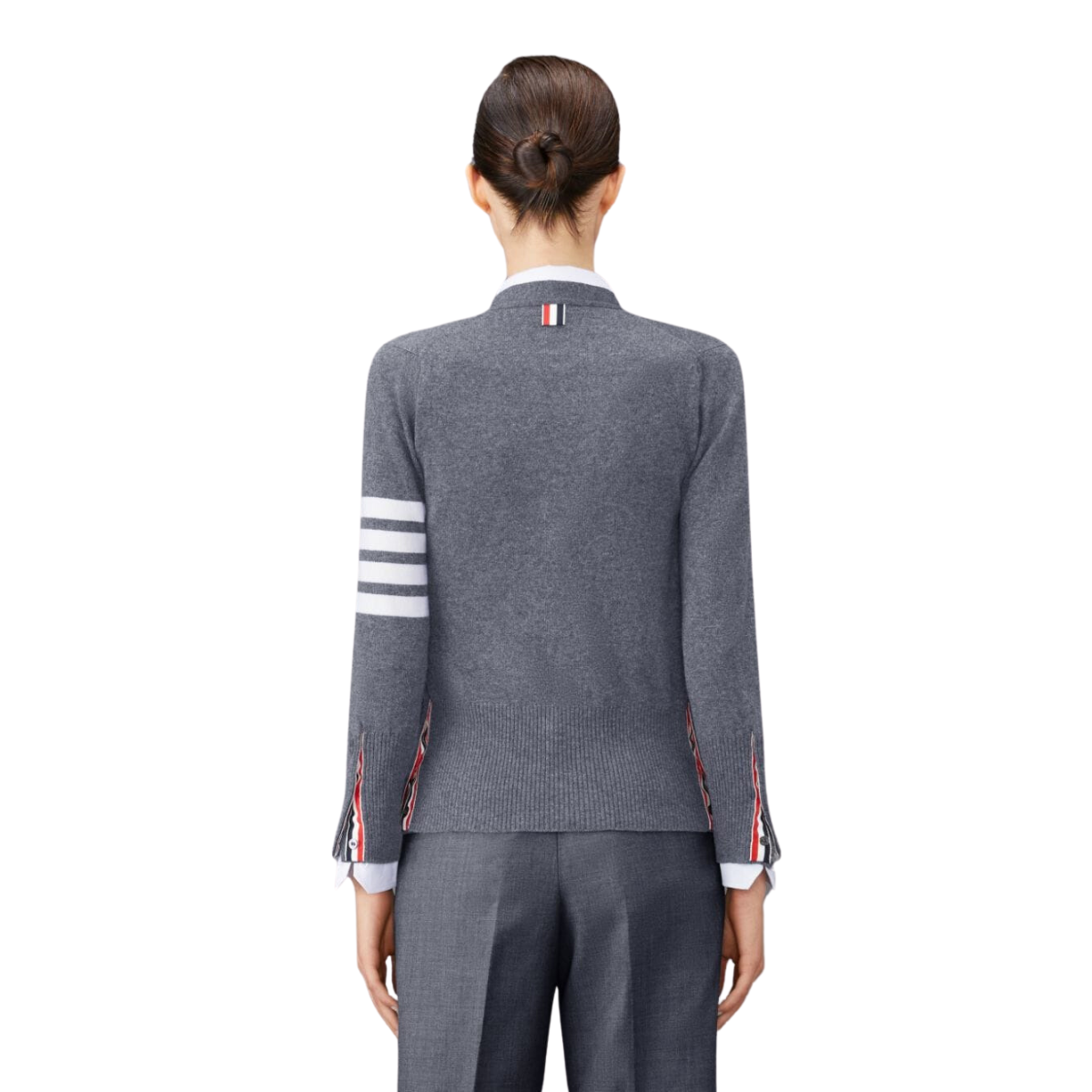 Áo Cardigan Tay Dài THOM BROWNE CASHMERE 4-BAR CLASSIC V-NECK CARDIGAN