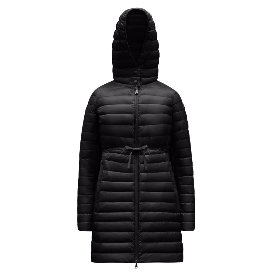 Áo Mangto MONCLER BARBEL Dáng Dài Nữ Mùa Đông Có Mủ - Thắt Lưng Thời Trang Chống Thấm Nước