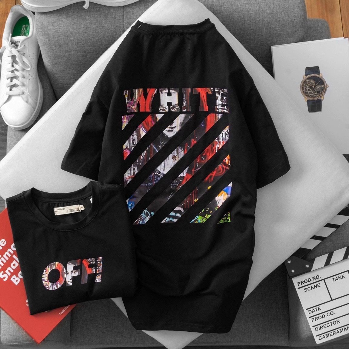 Áo Thun Off White Cao Cấp Phản Quang