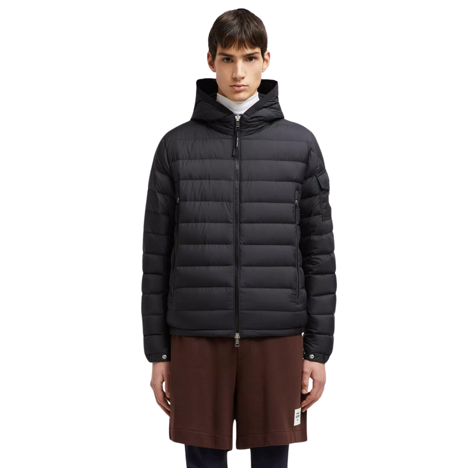 Áo Khoác MONCLER BEIGE GALION SHORT DOWN JACKET Lông Vũ Cao Cấp Chống Thấm Giữ Ấm