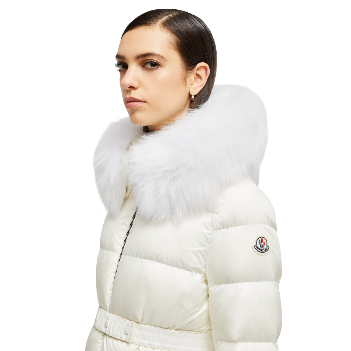Áo Khoác Cổ Lông Nữ MONCLER BOED SHORT DOWN
