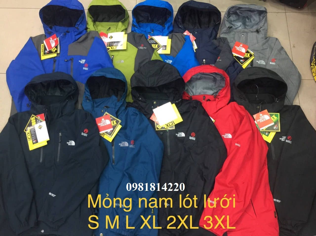 Áo khoác 2 lớp nam TNF Gore-Tex lót trong lưới