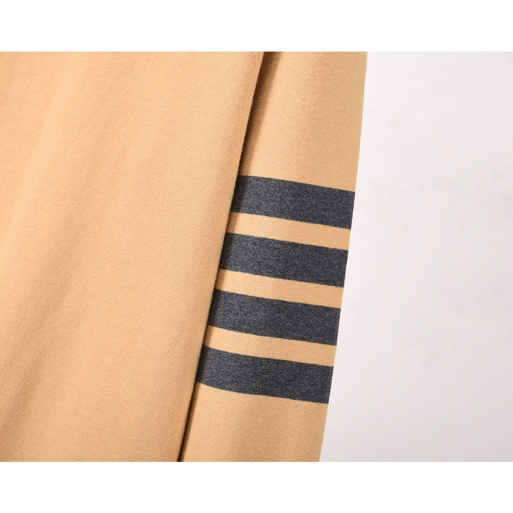 Áo Sweater nam nữ form rộng dáng Unisex Thom Browne 015 chất liệu len bông thiết kế tay áo kẻ 4 sọc cao cấp