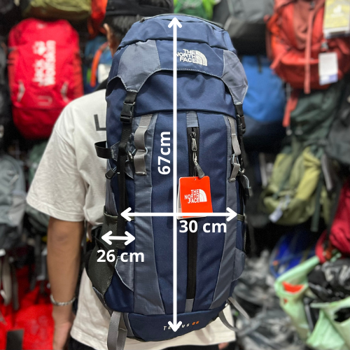 Balo du lịch thể thao leo núi The North Face Tellus 55 Backpack Trekking phượt nam nữ có khung trợ lực chống nước tốt