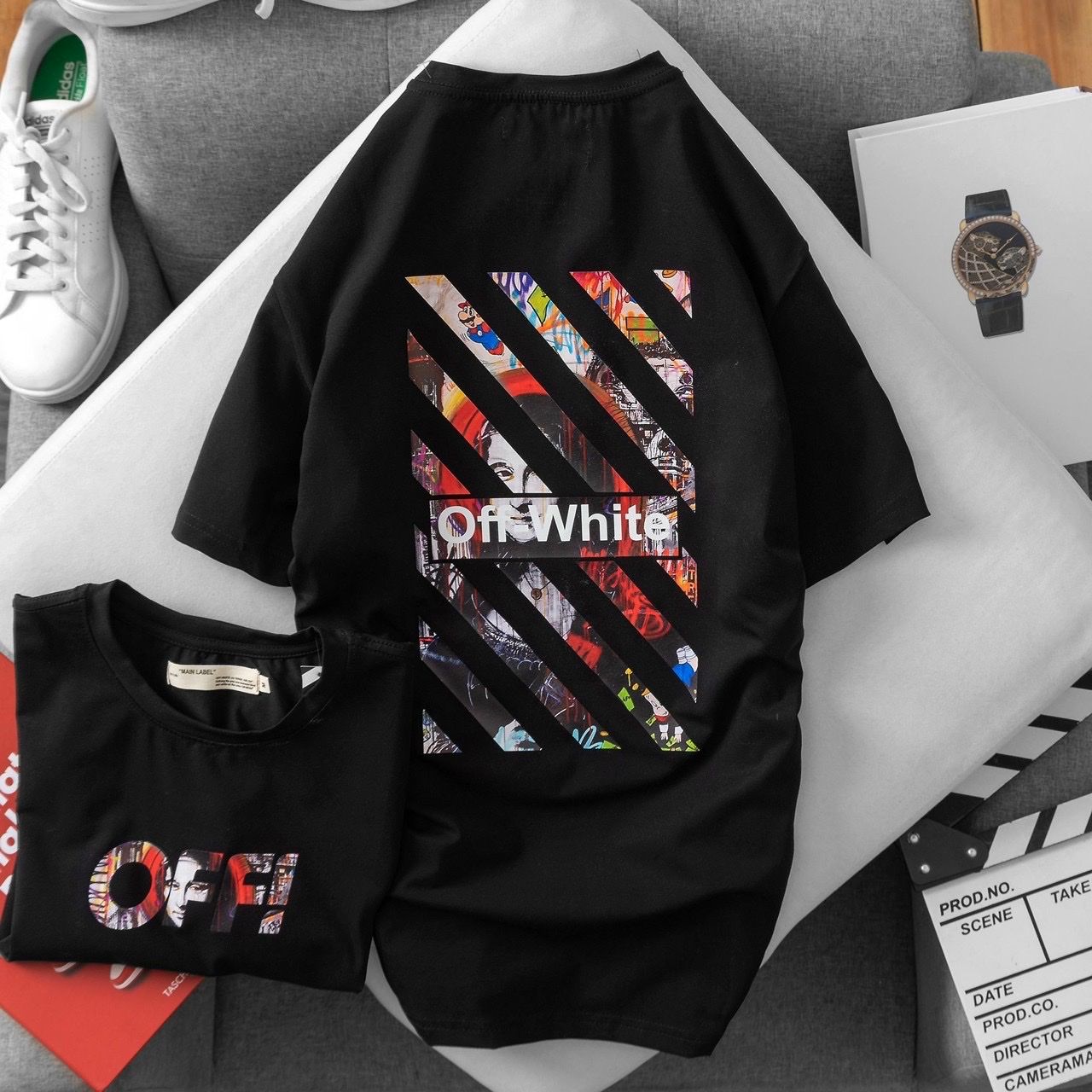 Áo Thun Off White Cao Cấp Phản Quang