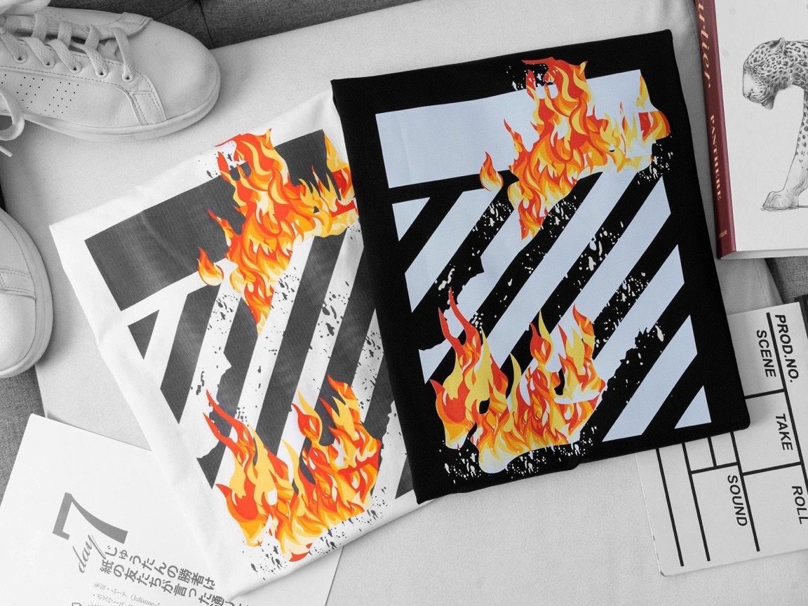 Áo Thun Off White Cao Cấp Phản Quang