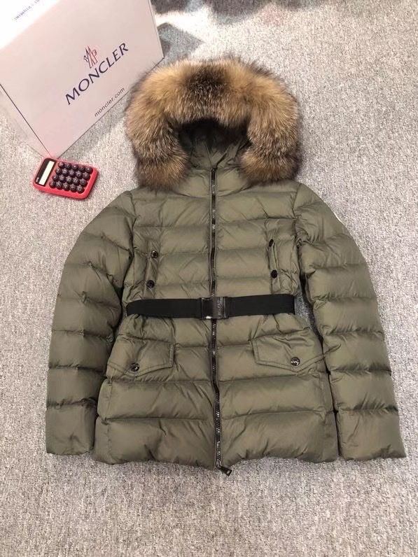  Áo Khoác Lông Vũ Nữ Moncler Nón Lông 