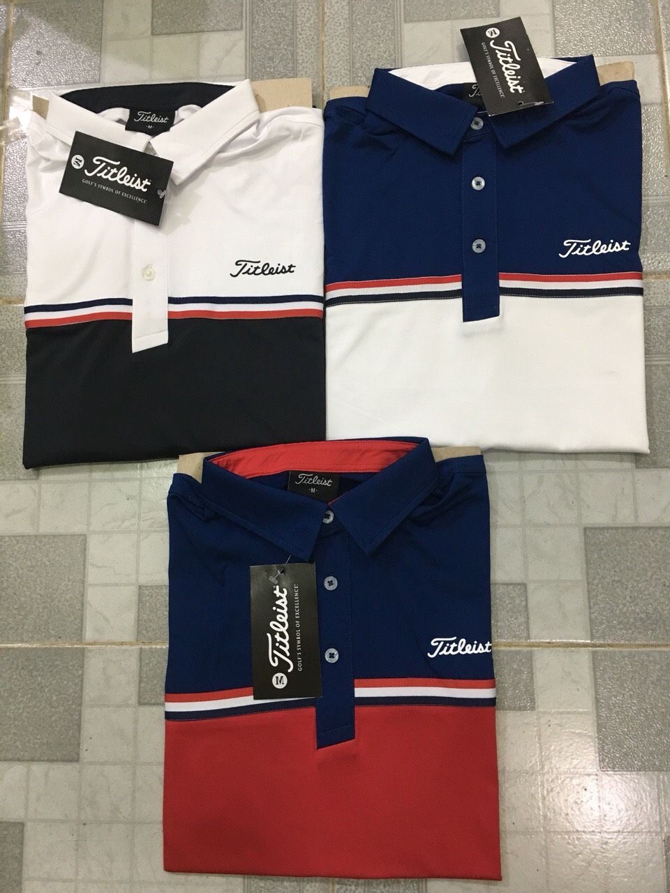 Áo Thun Thể Thao Có Cổ Titleist