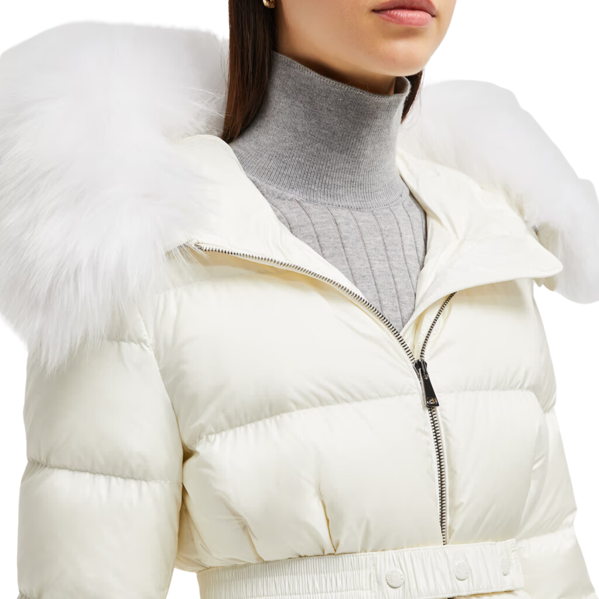 Áo Khoác Cổ Lông Nữ MONCLER BOED SHORT DOWN