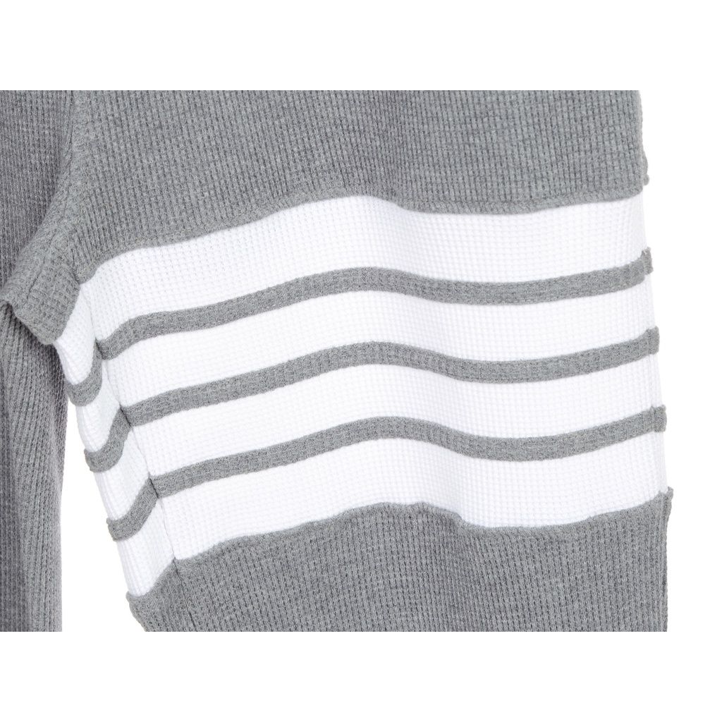 Quần jogger nam nữ form slim fit dáng Unisex Thom Browne 216 chất liệu nhung tăm mềm mại thiết kế kẻ sọc cực thời trang