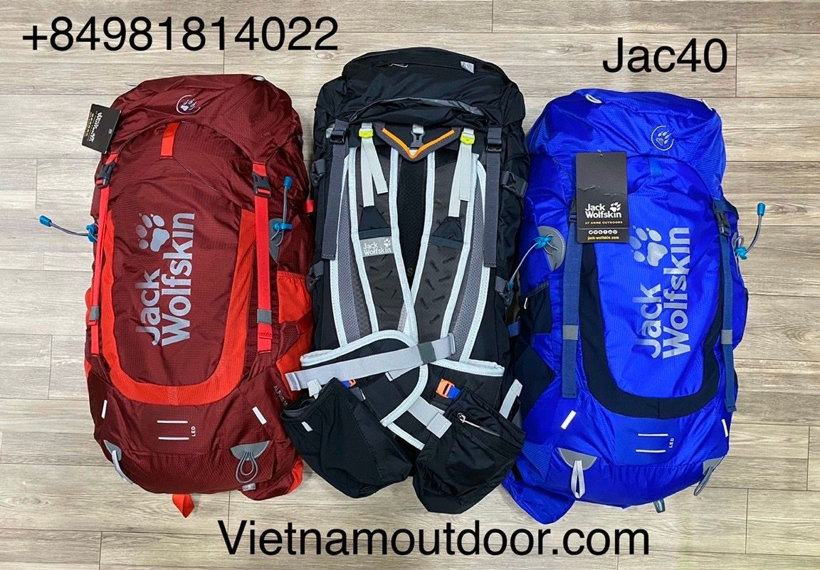  ⚡️ [ HÀNG XUẤT DƯ ]  Balo Jack wolskin alpine trail 40L model 2021 - Balo phượt - Balo du lịch 