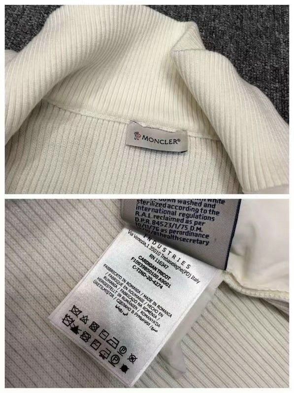 Áo Khoác Lông Vũ Phối Len Nam/Nữ MONCLER - Áo Phao Chất Liệu Lông Vũ Cực Ấm