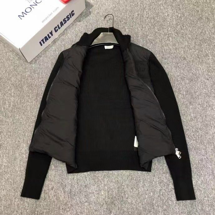 Áo Khoác Lông Vũ Phối Len Nam/Nữ MONCLER - Áo Phao Chất Liệu Lông Vũ Cực Ấm
