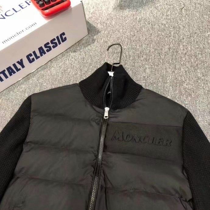 Áo Khoác Lông Vũ Phối Len Nam/Nữ MONCLER - Áo Phao Chất Liệu Lông Vũ Cực Ấm