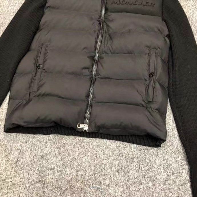 Áo Khoác Lông Vũ Phối Len Nam/Nữ MONCLER - Áo Phao Chất Liệu Lông Vũ Cực Ấm