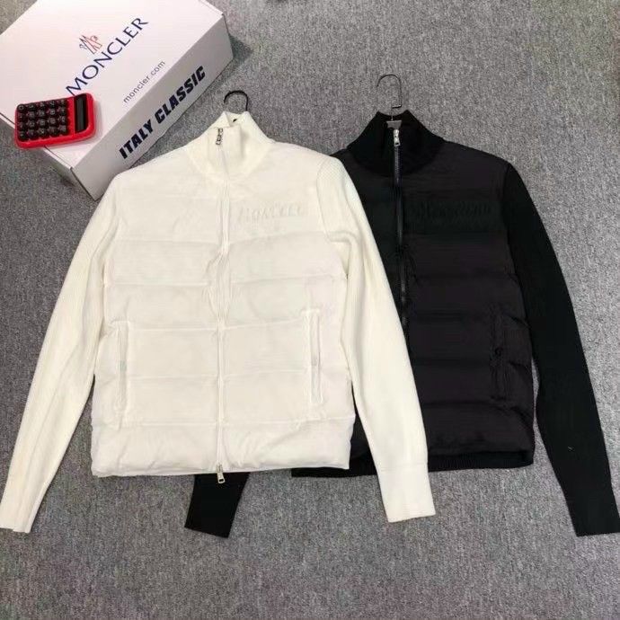 Áo Khoác Lông Vũ Phối Len Nam/Nữ MONCLER - Áo Phao Chất Liệu Lông Vũ Cực Ấm