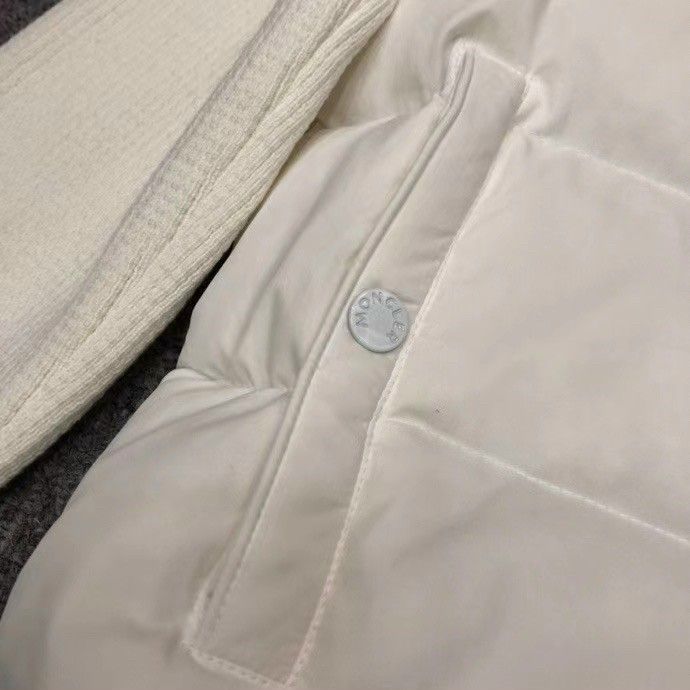 Áo Khoác Lông Vũ Phối Len Nam/Nữ MONCLER - Áo Phao Chất Liệu Lông Vũ Cực Ấm