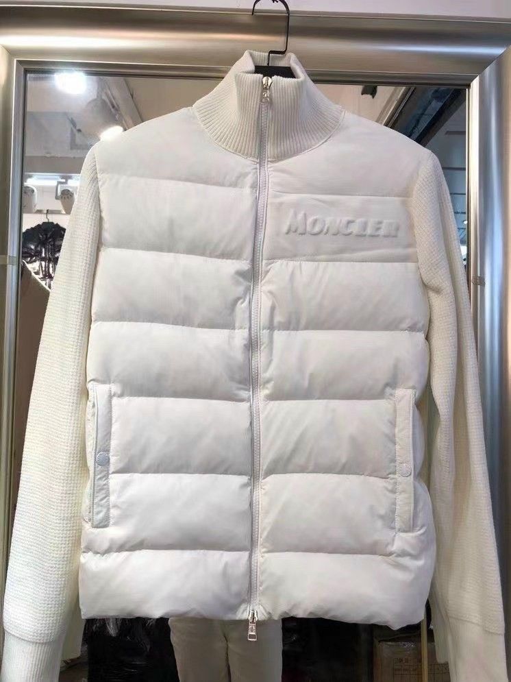 Áo Khoác Lông Vũ Phối Len Nam/Nữ MONCLER - Áo Phao Chất Liệu Lông Vũ Cực Ấm