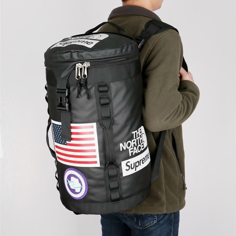 Balo du lịch phượt nam nữ The North Face Supreme Big Haul Túi trống dã ngoại gym chống thấm nuốc tuyệt đối