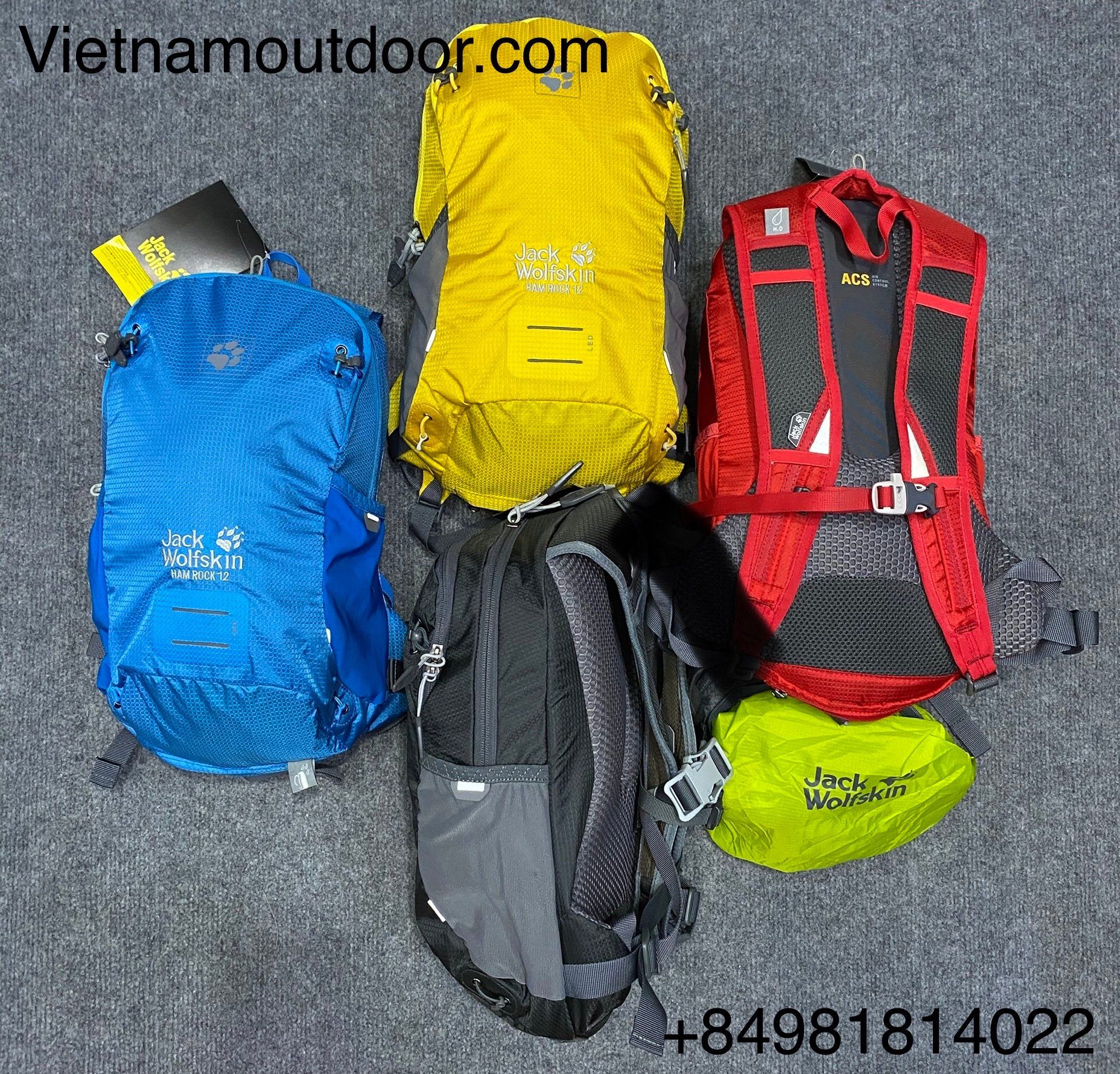  ⚡️ [ HÀNG XUẤT DƯ ]  Balo du lịch Jack Wolfskin Hamrock 12L - Balo phượt nhỏ gọn 