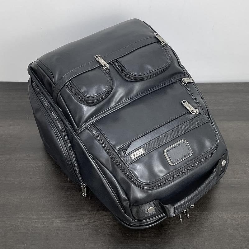 Balo Du Lịch TUMI ALPHA 3 BACKPACK LEATHER 9603173 Chống Thấm Nước Chính Hãng