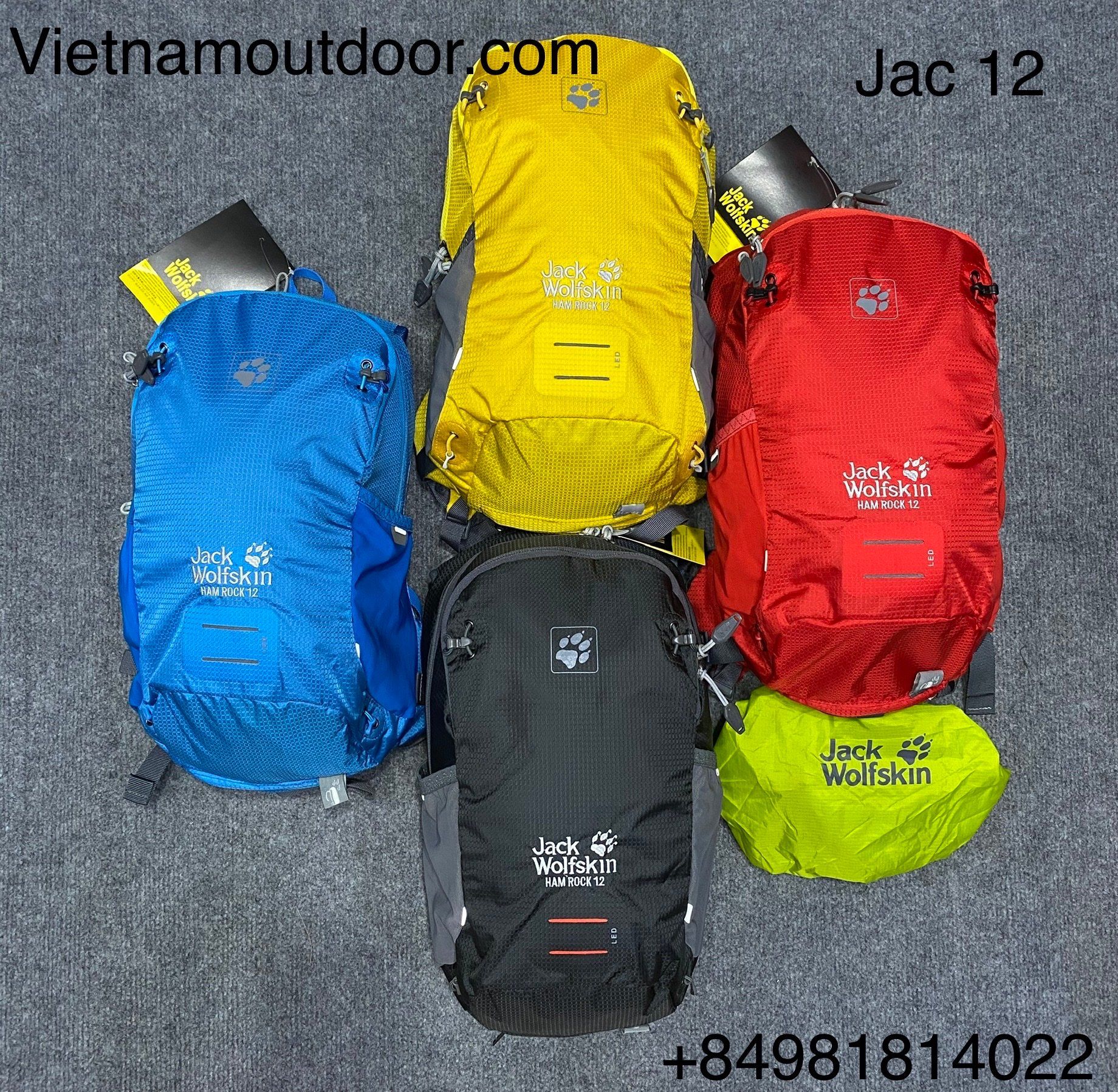  ⚡️ [ HÀNG XUẤT DƯ ]  Balo du lịch Jack Wolfskin Hamrock 12L - Balo phượt nhỏ gọn 