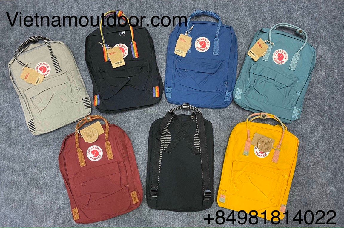  Balo Fjallraven Kanken Rainbow - Vải G1000 chống thấm nước tuyệt đối ⚡️ [ HÀNG XUẤT DƯ ] 