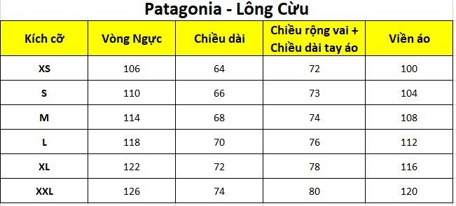 Áo Khoác Lông Cừu PATAGONIA CLASSIC RETRO X FLEECE