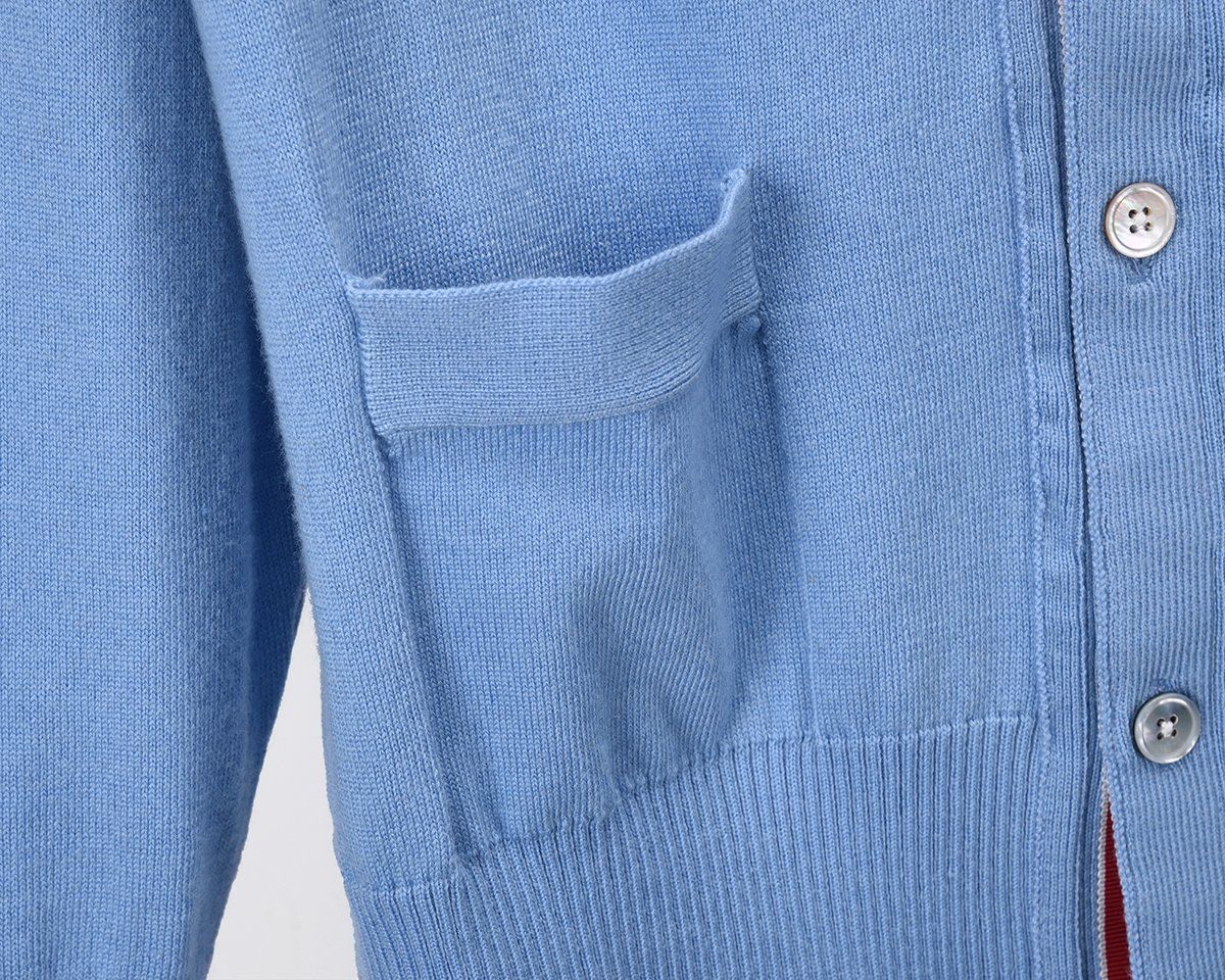 Áo Cardigan Tay Dài THOM BROWNE CASHMERE 4-BAR CLASSIC V-NECK CARDIGAN