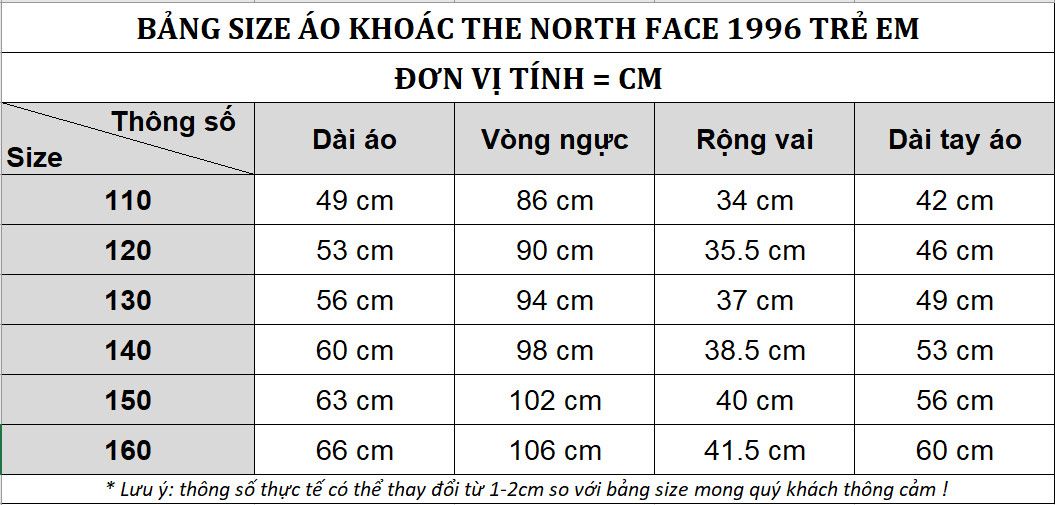 Áo Khoác Phao Trẻ Em Lông Vũ THE NORTH FACE BIG KIDS' 1996 RETRO NUPTSE JACKET