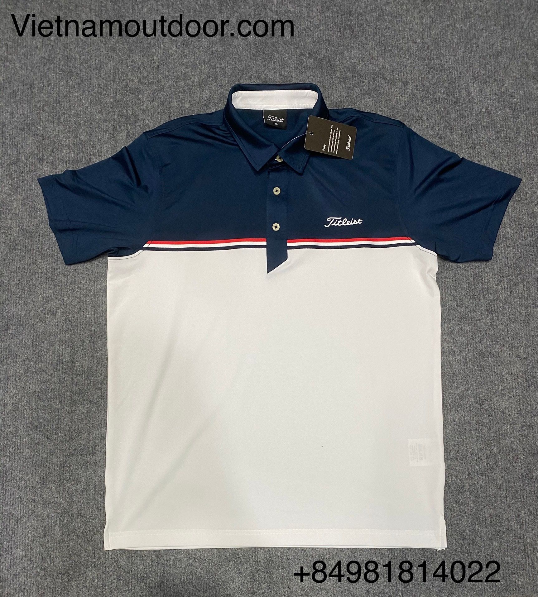 Áo Thun Thể Thao Có Cổ Titleist