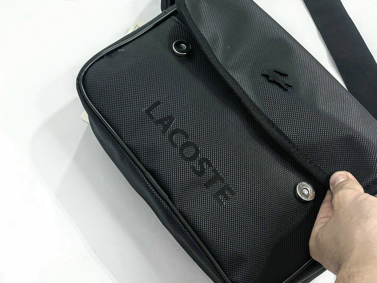  ⚡️ [ HÀNG XUẤT DƯ ]  Cặp Lacoste logo sắt 2021 - Cặp laptop - Cặp du lịch thời trang 