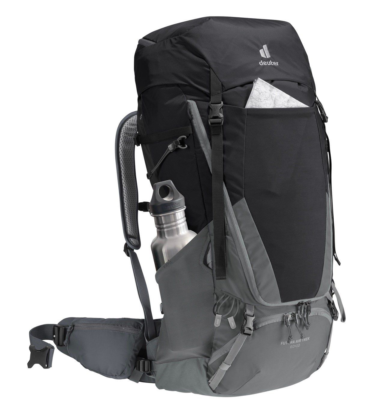 Balo du lịch thể thao leo núi Deuter Futura Air Trek 60 + 10 Backpack Trekking nam nữ phượt có trợ lực chống nước tốt