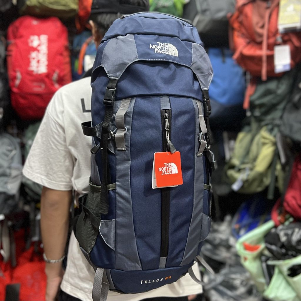 Balo du lịch thể thao leo núi The North Face Tellus 55 Backpack Trekking phượt nam nữ có khung trợ lực chống nước tốt