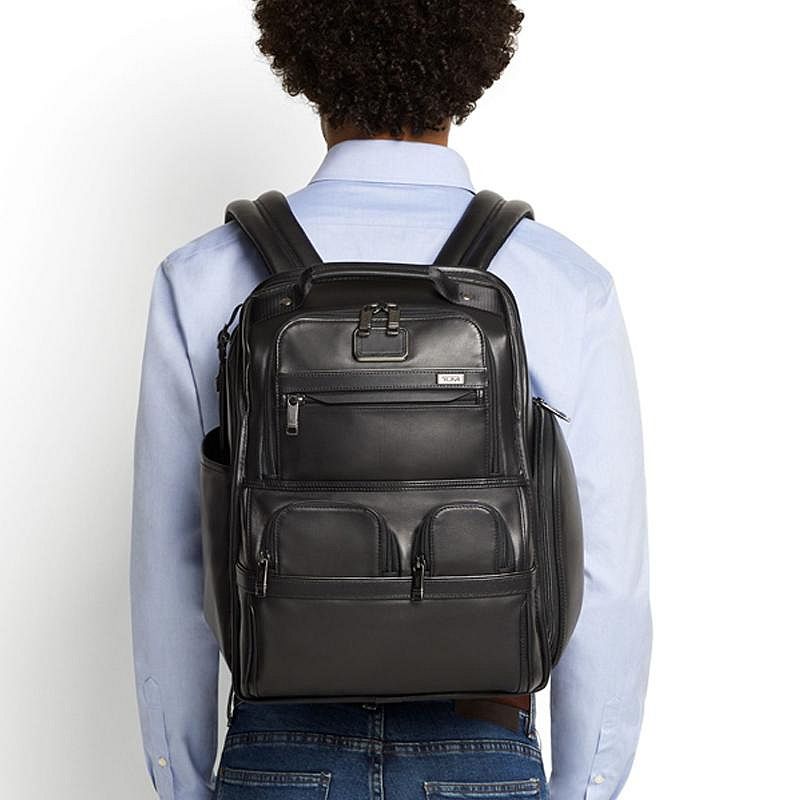 Balo Du Lịch TUMI ALPHA 3 BACKPACK LEATHER 9603173 Chống Thấm Nước Chính Hãng