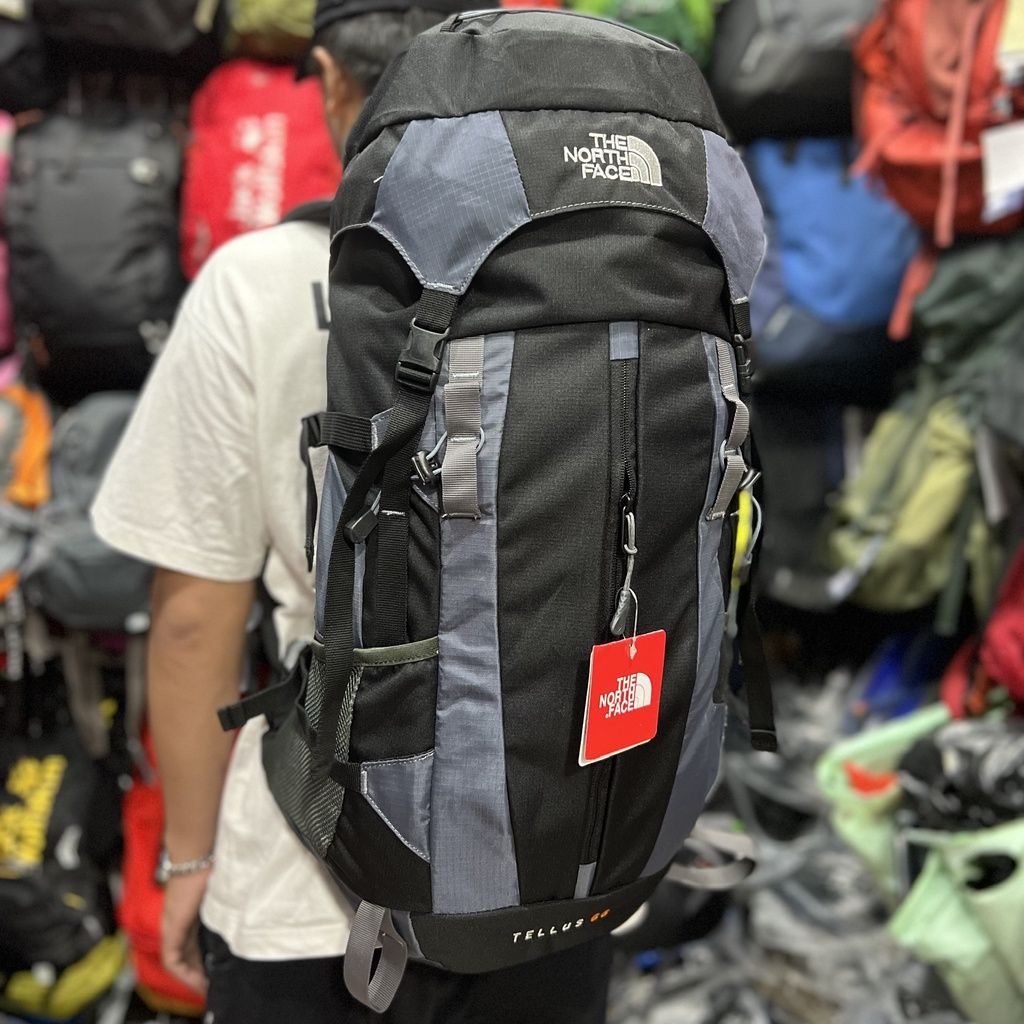 Balo du lịch thể thao leo núi The North Face Tellus 55 Backpack Trekking phượt nam nữ có khung trợ lực chống nước tốt