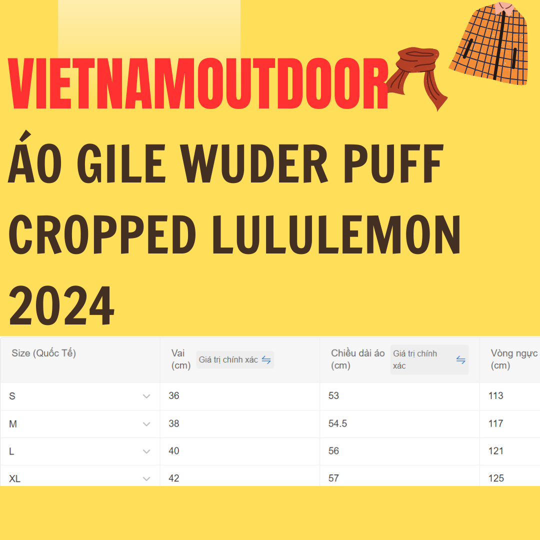Áo Khoác Thời Trang LULULEMON WUNDER PUFF CROPPED VEST