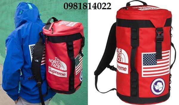 Balo du lịch phượt nam nữ The North Face Supreme Big Haul Túi trống dã ngoại gym chống thấm nuốc tuyệt đối