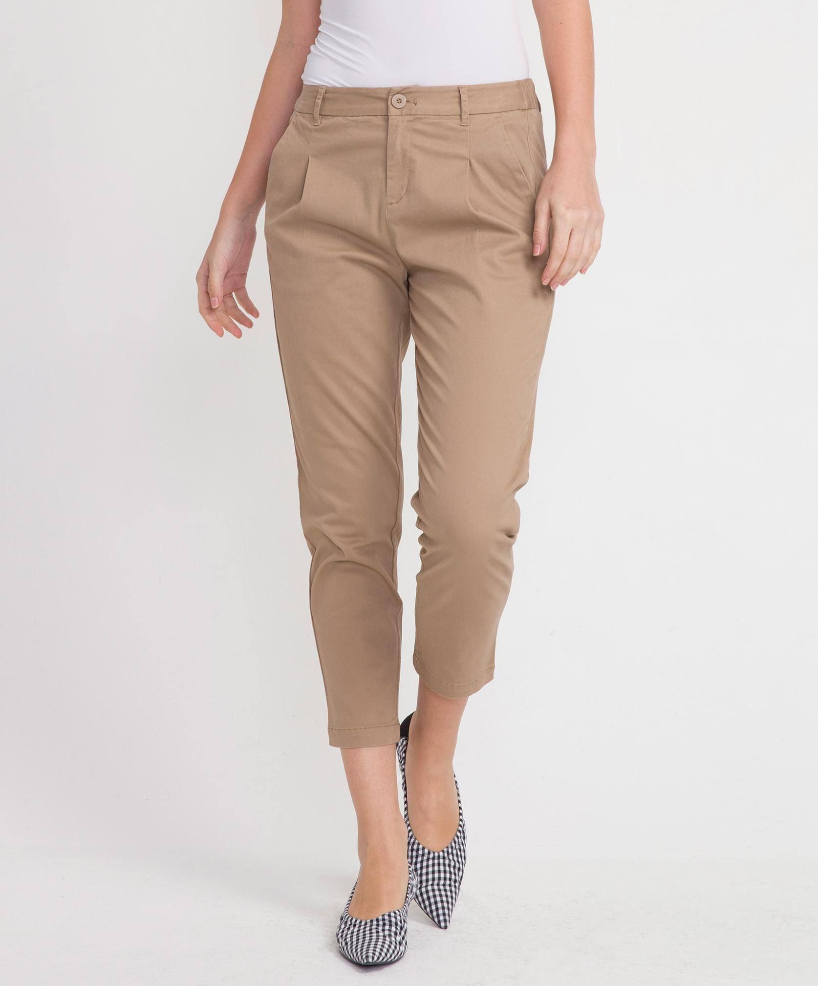 Quần dài kaki thun nữ BOSSINI