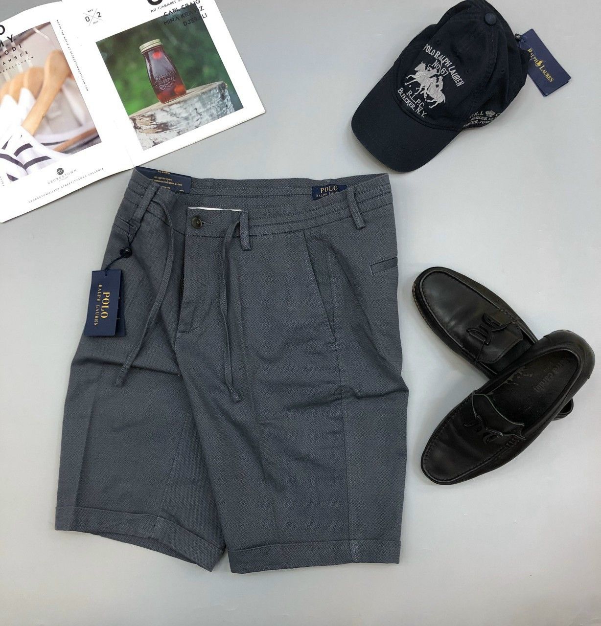  Quần short nam Kaki Polo 