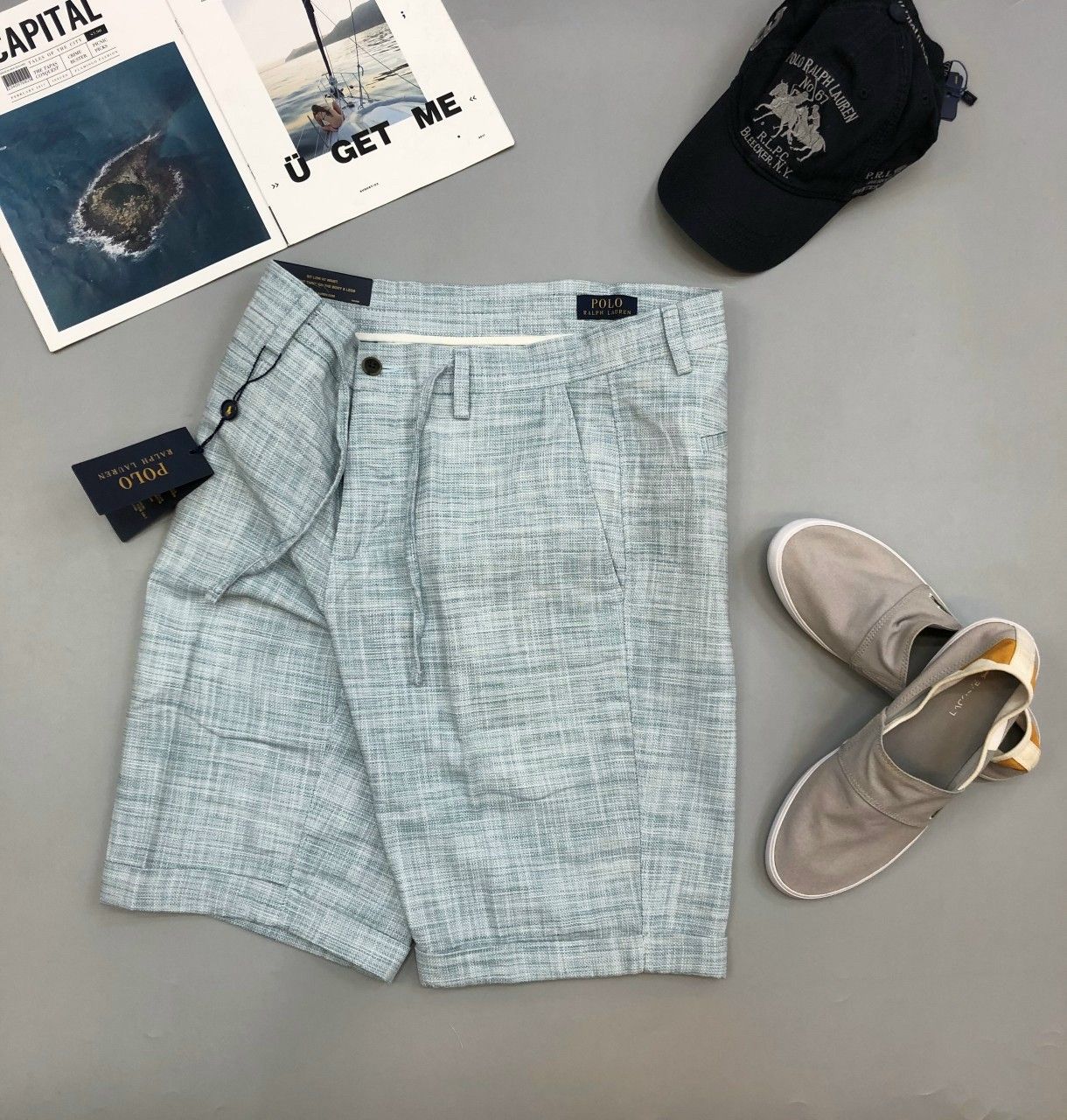 Quần short nam Kaki Polo