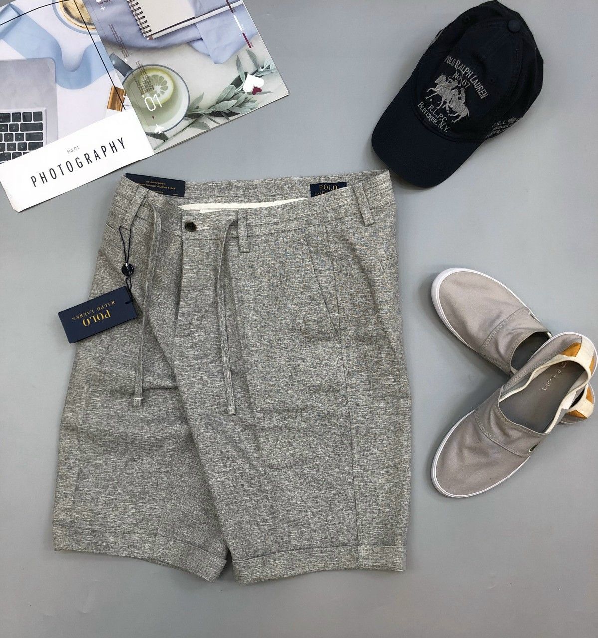 Quần short nam Kaki Polo