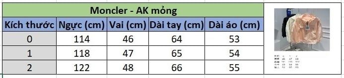 Áo Khoác Mỏng MONCLER COURSEULLES JACKET 1 Lớp