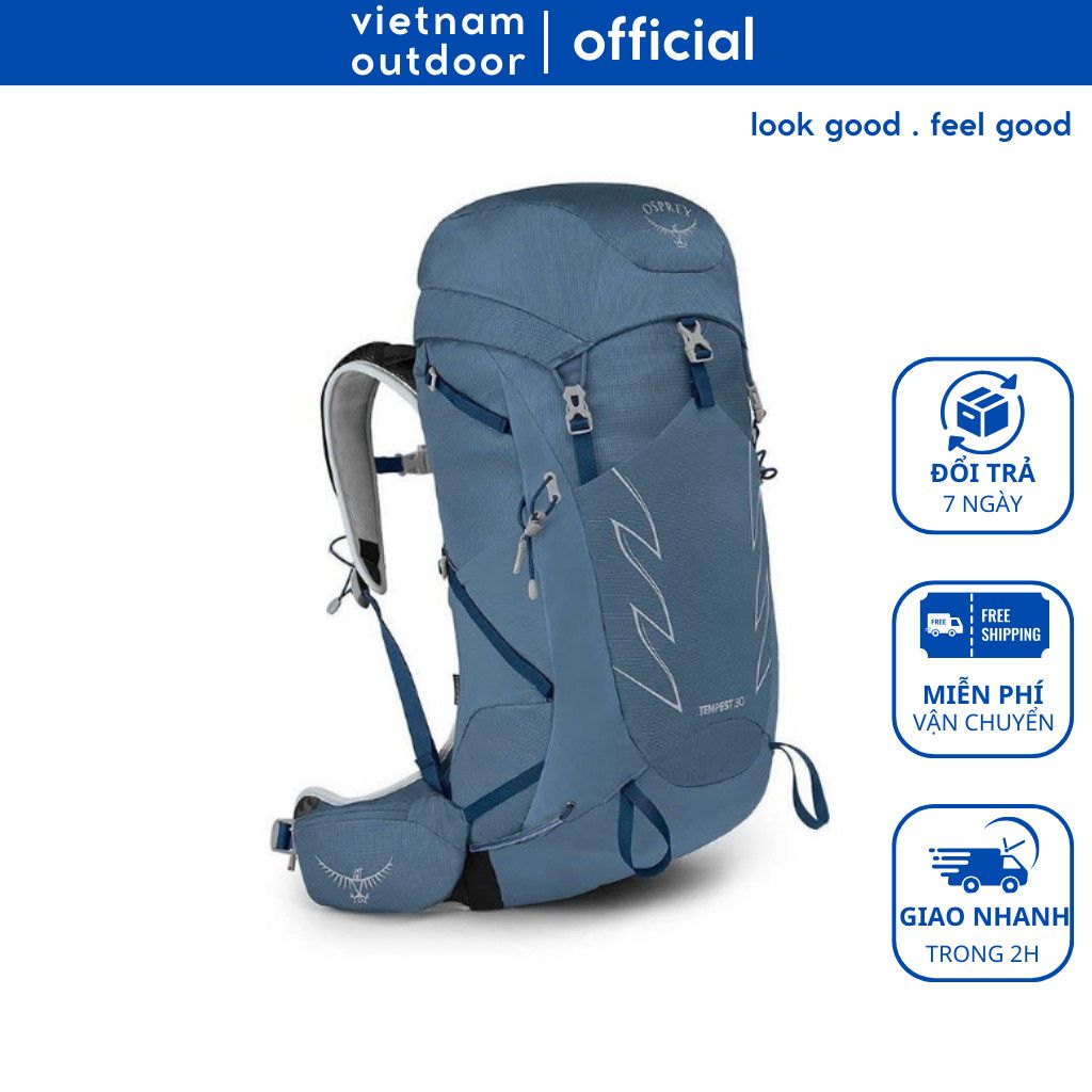BALO ĐI BỘ ĐƯỜNG DÀI OS TEMPEST 30L DÀNH CHO NỮ CÓ DÂY ĐAI - BALO PHƯỢT - LEO NÚI VIETNAMOUTDOOR