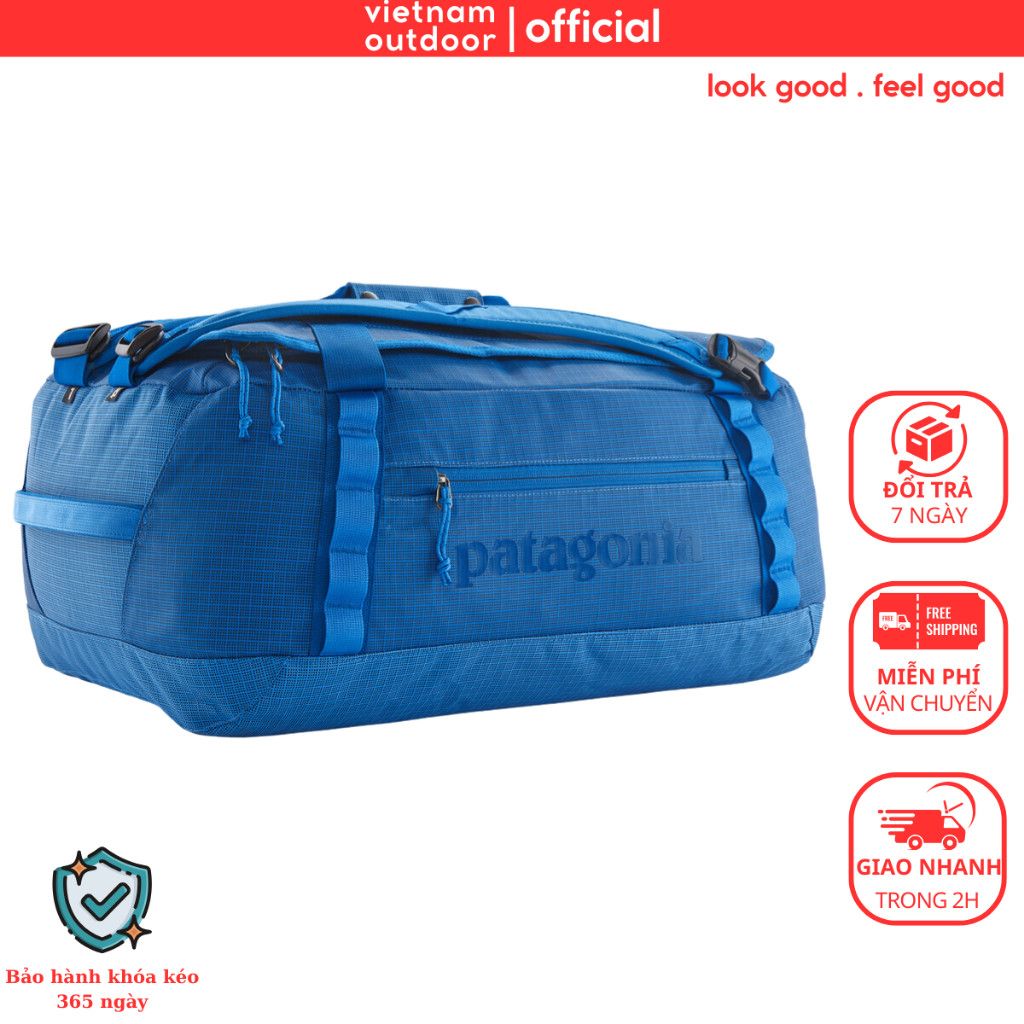Túi Trống Du Lịch PATAGONIA BLACK HOLE DUFFEL 40L Chống Thấm Nước Thiết Kế Linh Hoạt Ngăn Lớn
