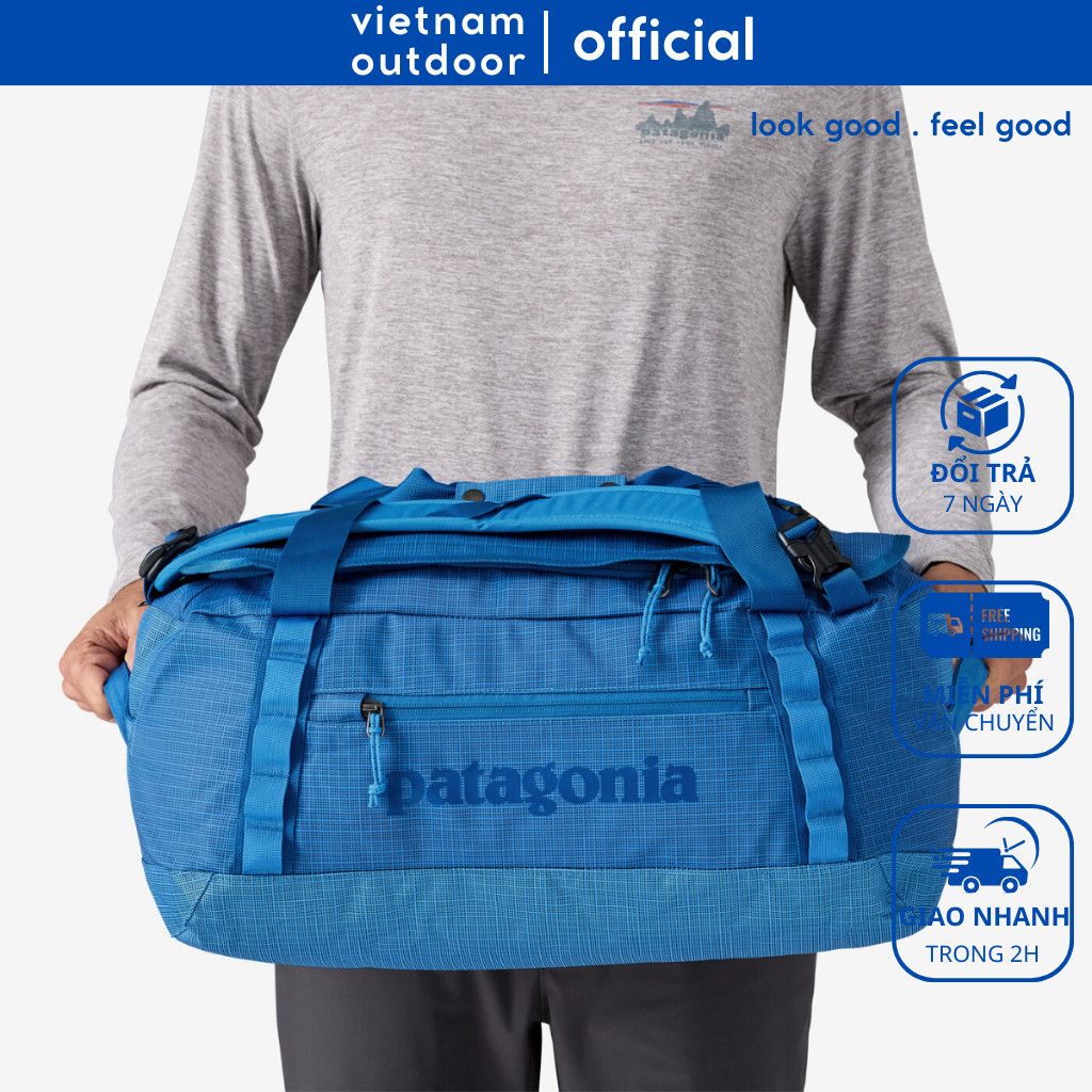 Túi Trống Du Lịch PATAGONIA BLACK HOLE DUFFEL 40L Chống Thấm Nước Thiết Kế Linh Hoạt Ngăn Lớn