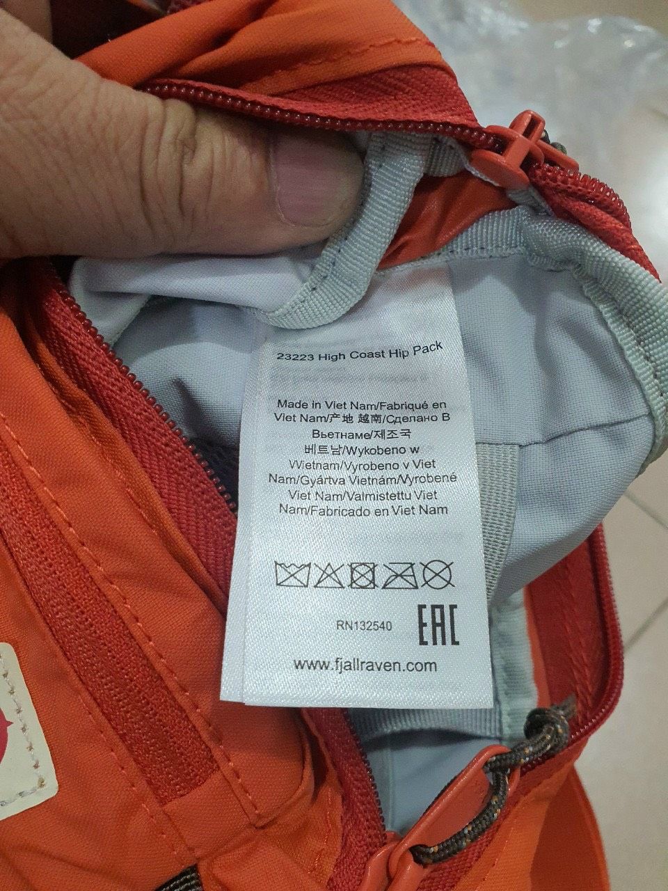 Fjallraven High Coast Hip Pack - Túi đeo chéo hàng xịn full tem - Chống nước tuyệt đối
